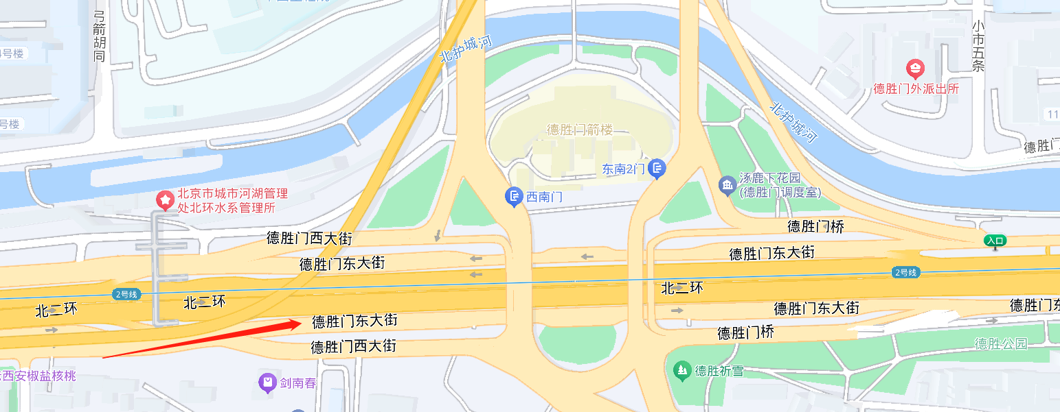 德胜门路况